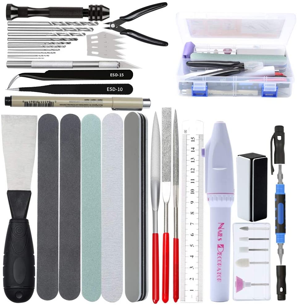 Modeling Tool Kit Tweezers Hobby Knife - Model Building Tool Set 42 in