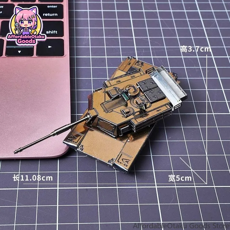 Metal 3D Puzzle Stainless Model Kit - M1 Abrams Main Battle Tank 3D