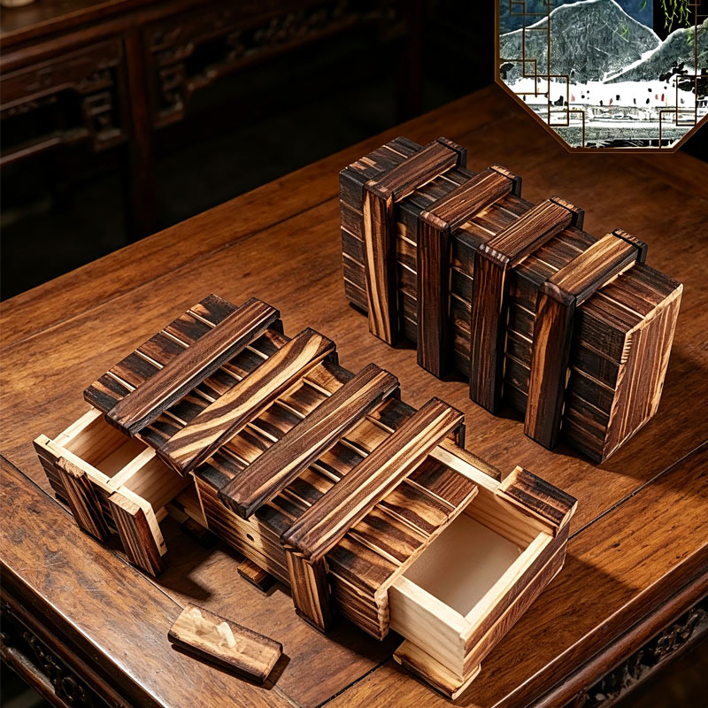 3D Wooden Mechanical Puzzle Marble Run - Classic 3D Brain Teaser Wooden Puzzle