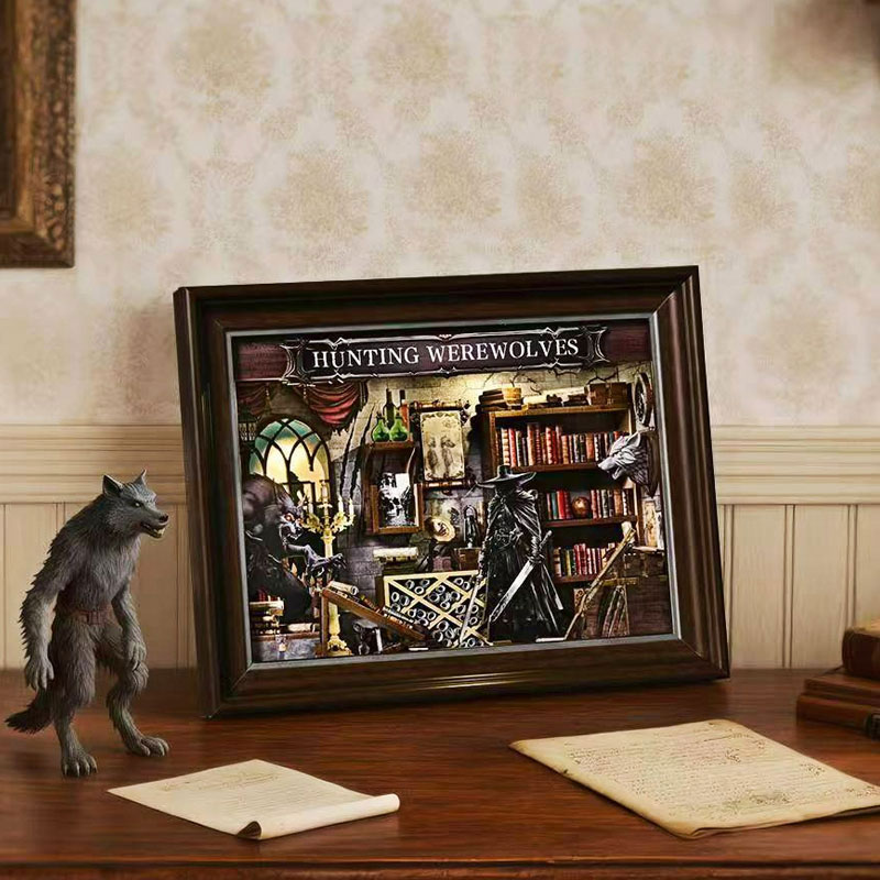 DIY 3D Wooden Book Nook Kit Mi - Miniature Led Light Kit For Dollhouse review and price