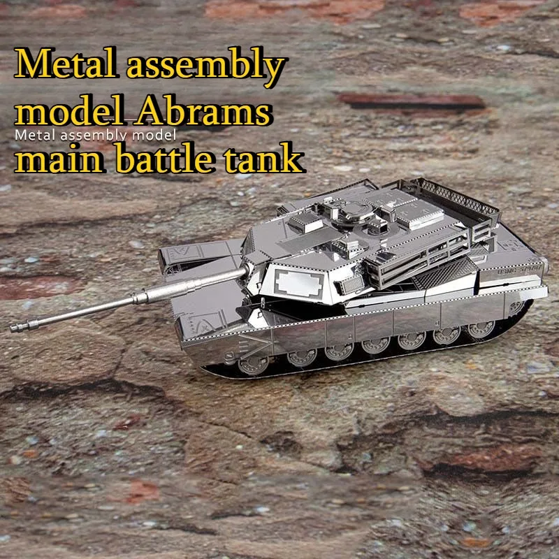 M1 Abrams 3D Metal Puzzle Tank - Metal 3D Puzzle Stainless Model Kit review and price