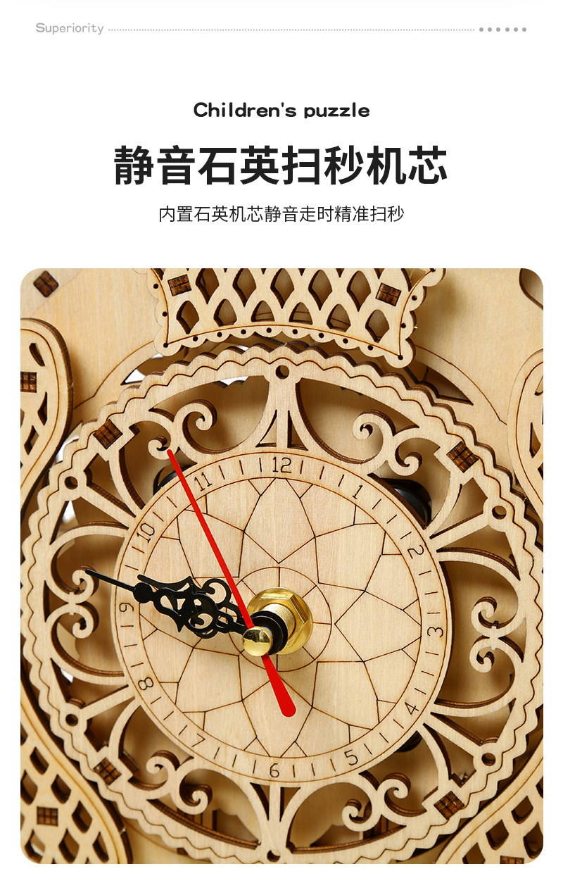 DIY Wooden Owl Pendulum Clock  - Wooden Clock Puzzle Mechanical Pendulum review and price