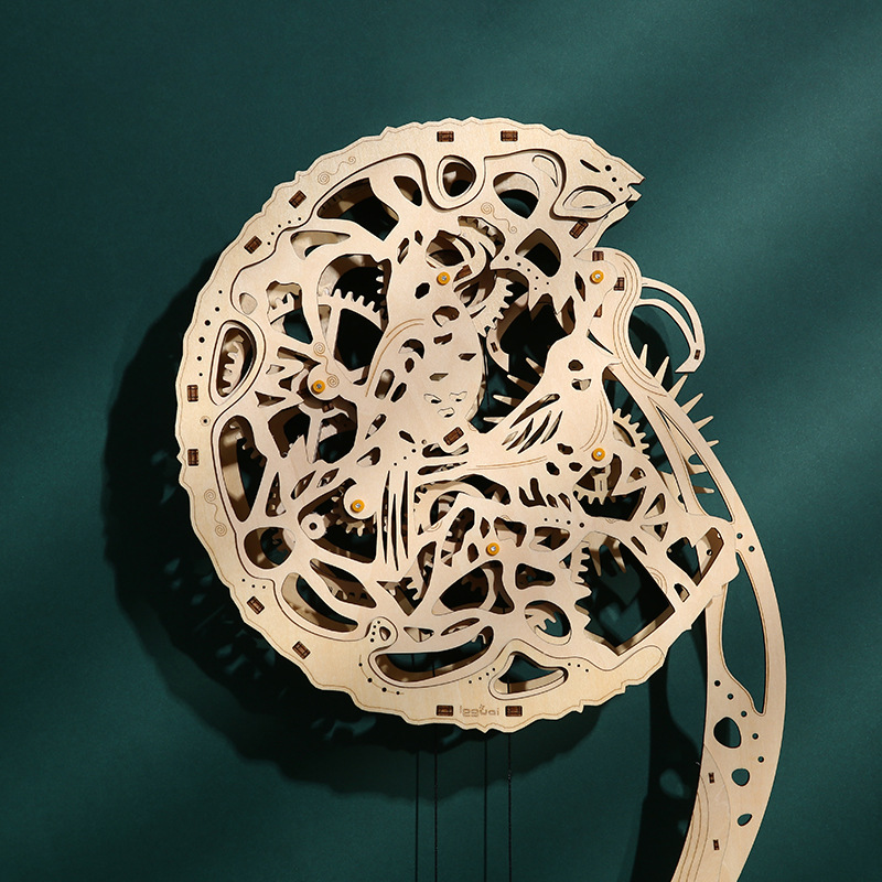 DIY 3D Wooden Puzzle Owl Wall  - Wooden Clock Puzzle Mechanical Pendulum review and price