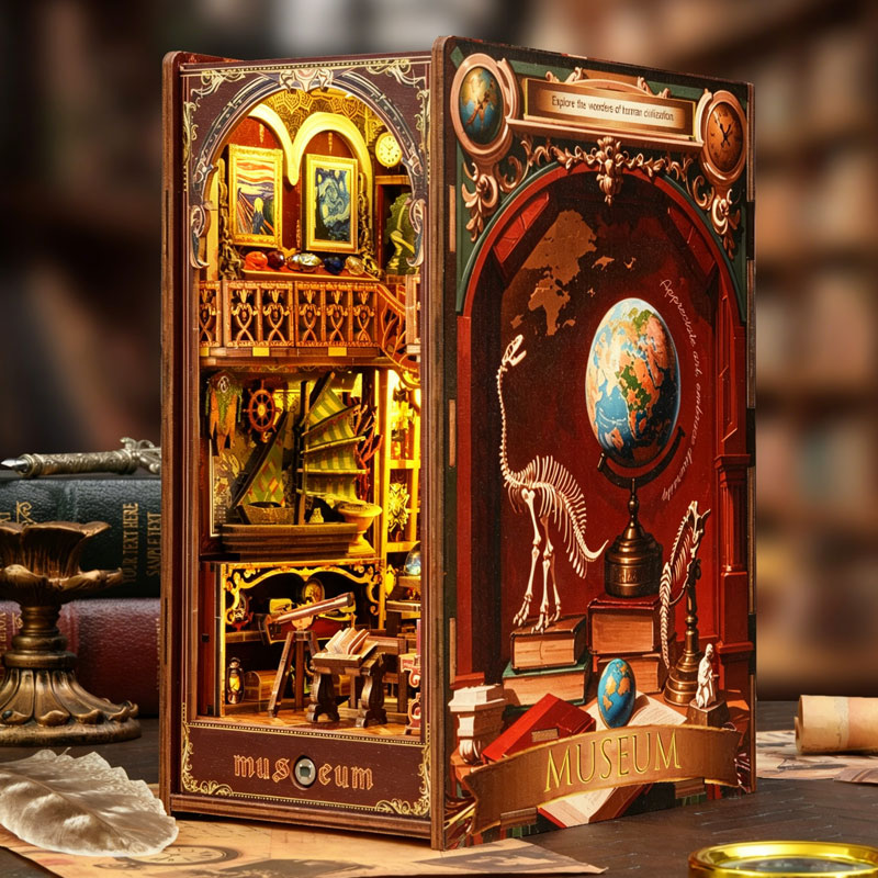 Book Nook Kit DIY Wooden Minia - Miniature Led Light Kit For Dollhouse review and price