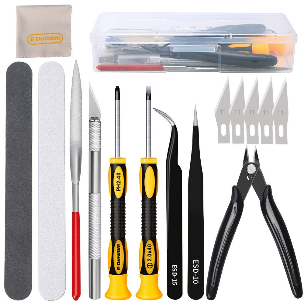 16 in 1 Model Building Tool Se - Modeling Tool Kit Tweezers Hobby Knife review and price