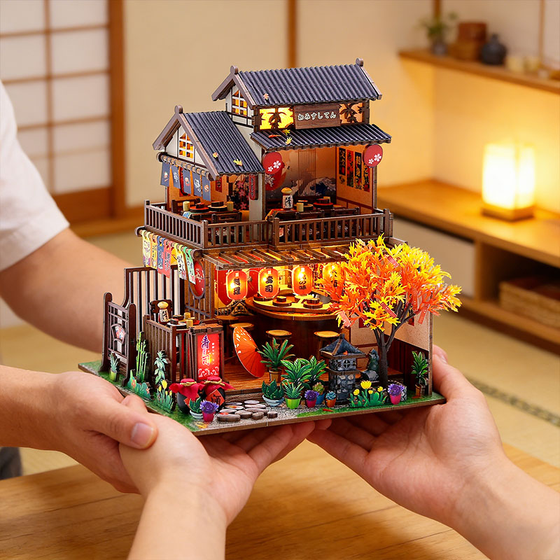 Japanese Izakaya Sushi Restaur - Miniature Led Light Kit For Dollhouse review and price