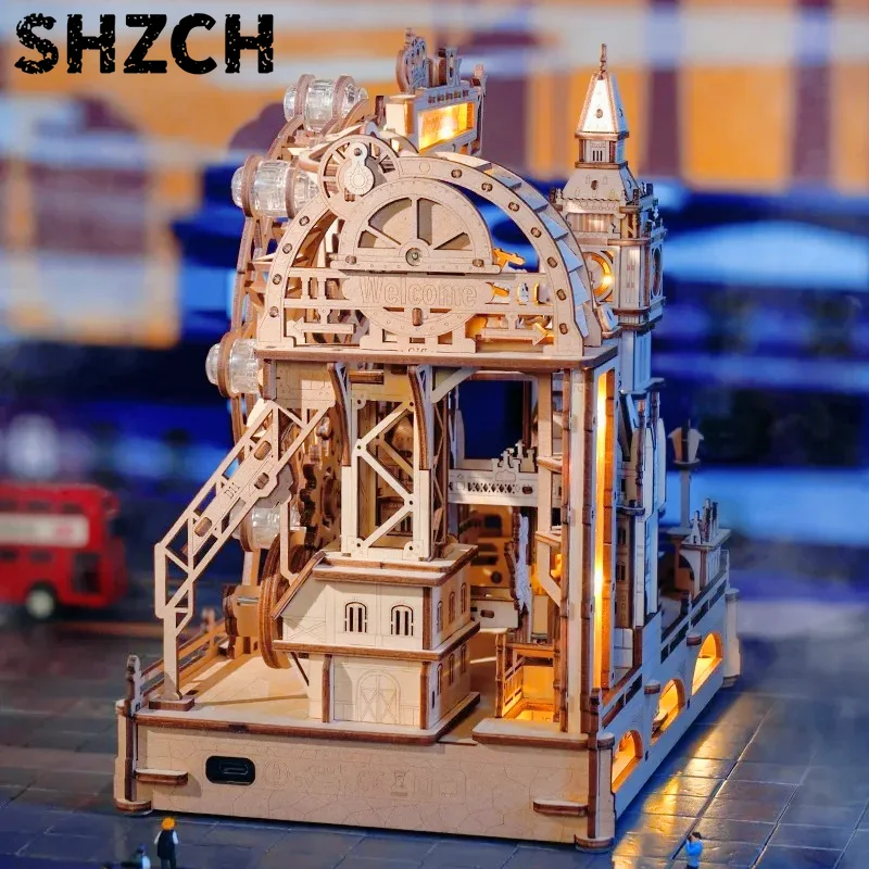 3D Wooden Puzzle Marble Run Bu - 3D Wooden Mechanical Puzzle Marble Run review and price
