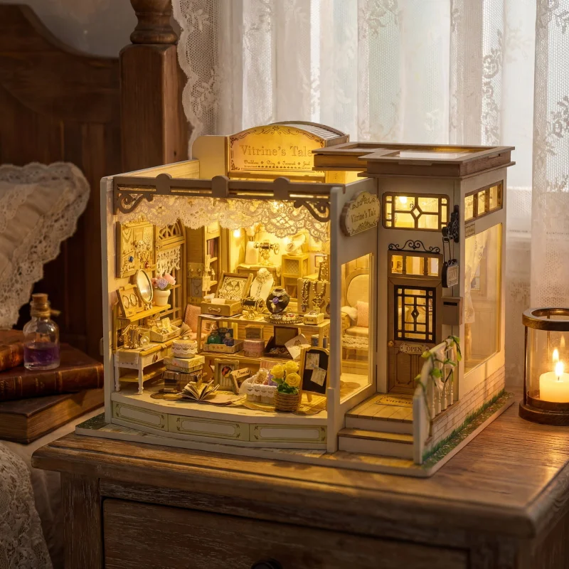 DIY Wooden Jewelry Store Casa  - Miniature Led Light Kit For Dollhouse review and price
