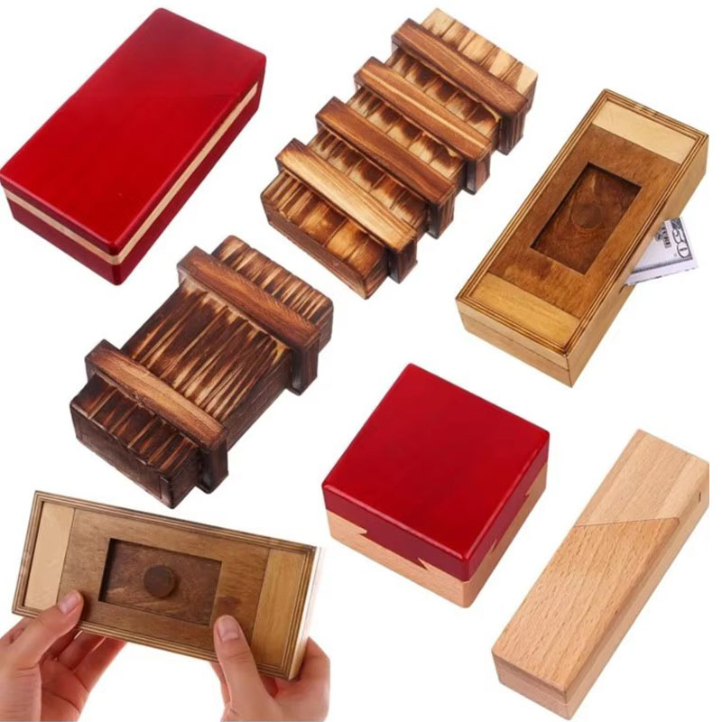 Wooden Puzzle Box with Secret  - 3D Wooden Mechanical Puzzle Marble Run review and price